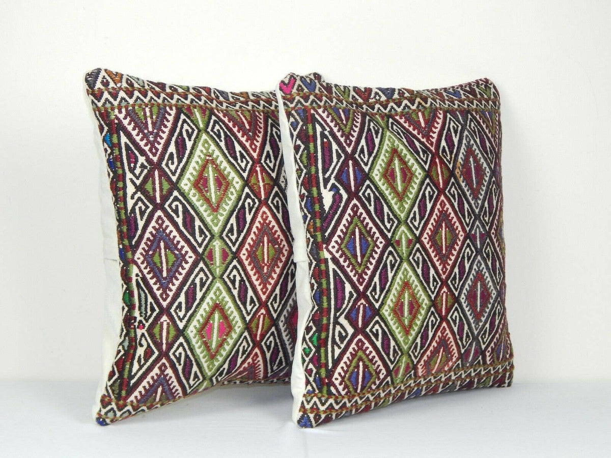 Kilim Kırlent Kılıfı 2'li Set 40 x 40 cm