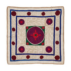 El İşlemesi Suzani Duvar Örtüsü 129 x 132 cm