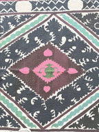 El İşlemesi Suzani Duvar Örtüsü 124 x 146 cm