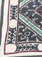 El İşlemesi Suzani Duvar Örtüsü 124 x 146 cm