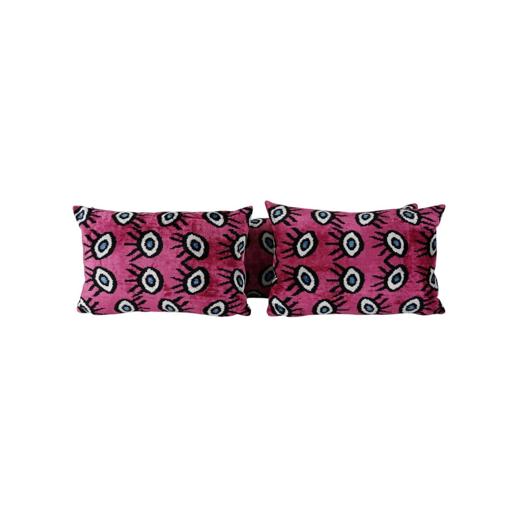 İpek Ikat Kadife Kırlent Kılıfı 40 x 120 cm