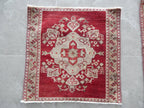 Vintage Türk Yastık Halı 2'li Set 61 x 70 cm