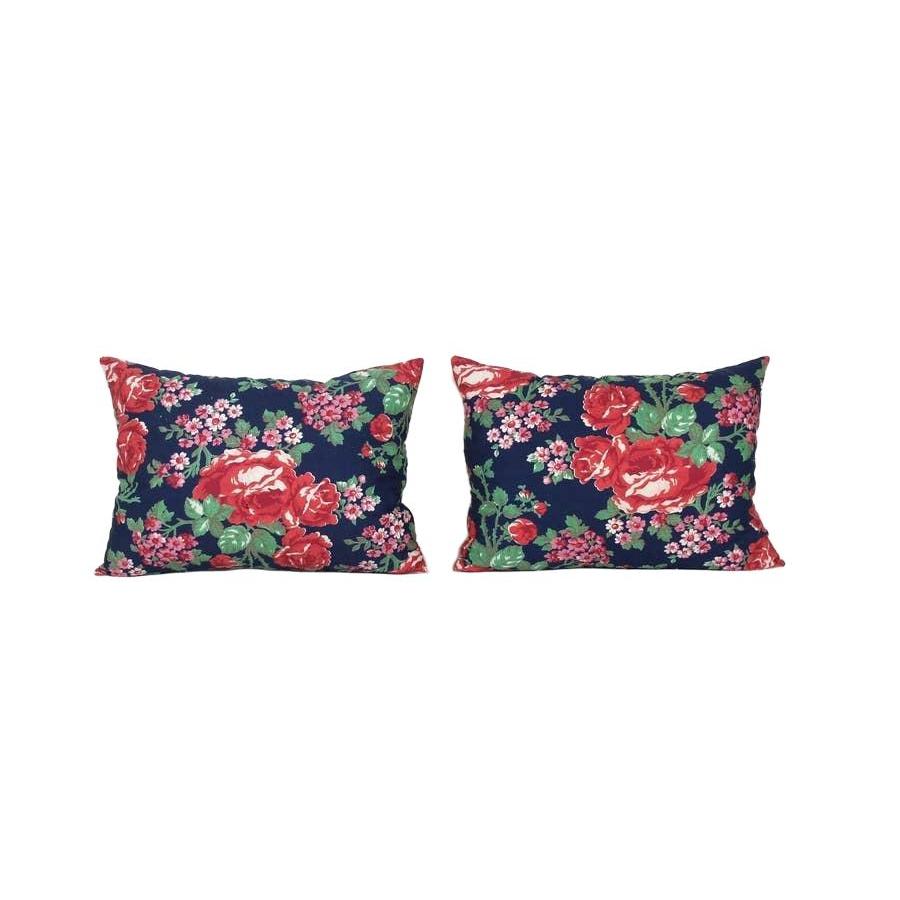 Özbek Baskılı Kırlent Kılıfı 2'li Set 40 x 55 cm