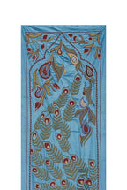 Tavus Kuşu Desenli Suzani Duvar Örtüsü 53 x 187 cm