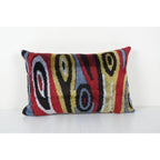 İpek Ikat Kadife Kırlent Kılıfı 40 x 60 cm