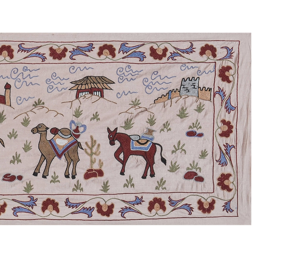 El İşlemesi Suzani Yolluk 54 x 190 cm