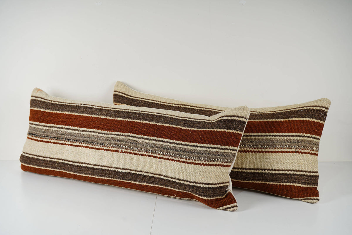 Kilim Kırlent Kılıfı 2'li Set 40 x 95 cm