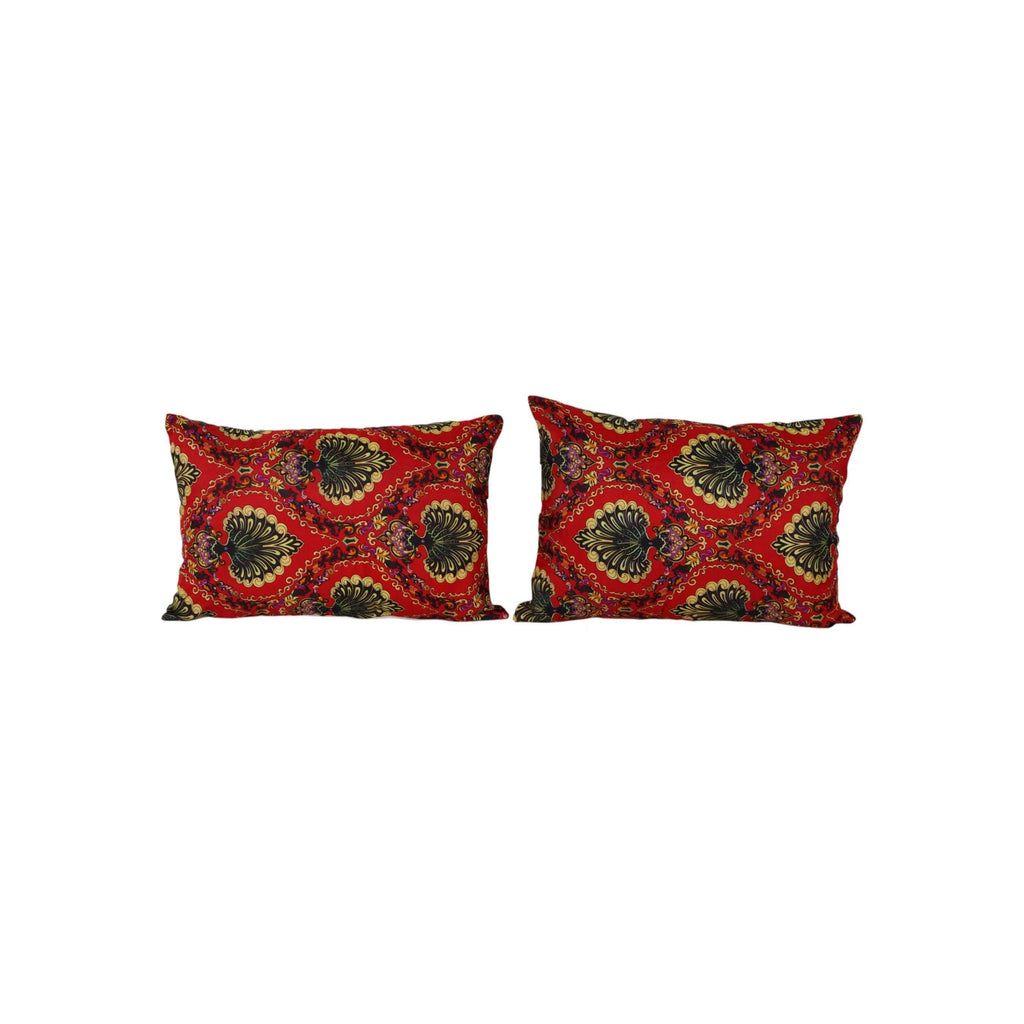 Özbek Baskılı Kırlent Kılıfı 2'li Set 40 x 57 cm