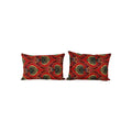 Özbek Baskılı Kırlent Kılıfı 2'li Set 40 x 57 cm