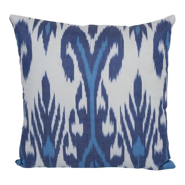 İpek Ikat Kadife Kırlent Kılıfı 35 x 35 cm