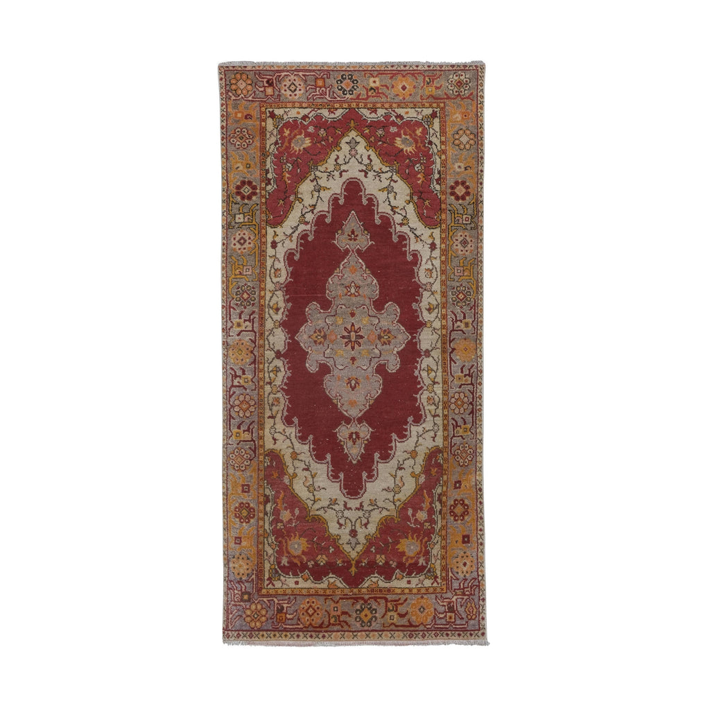 Vintage Uşak Halı 103 x 224 cm