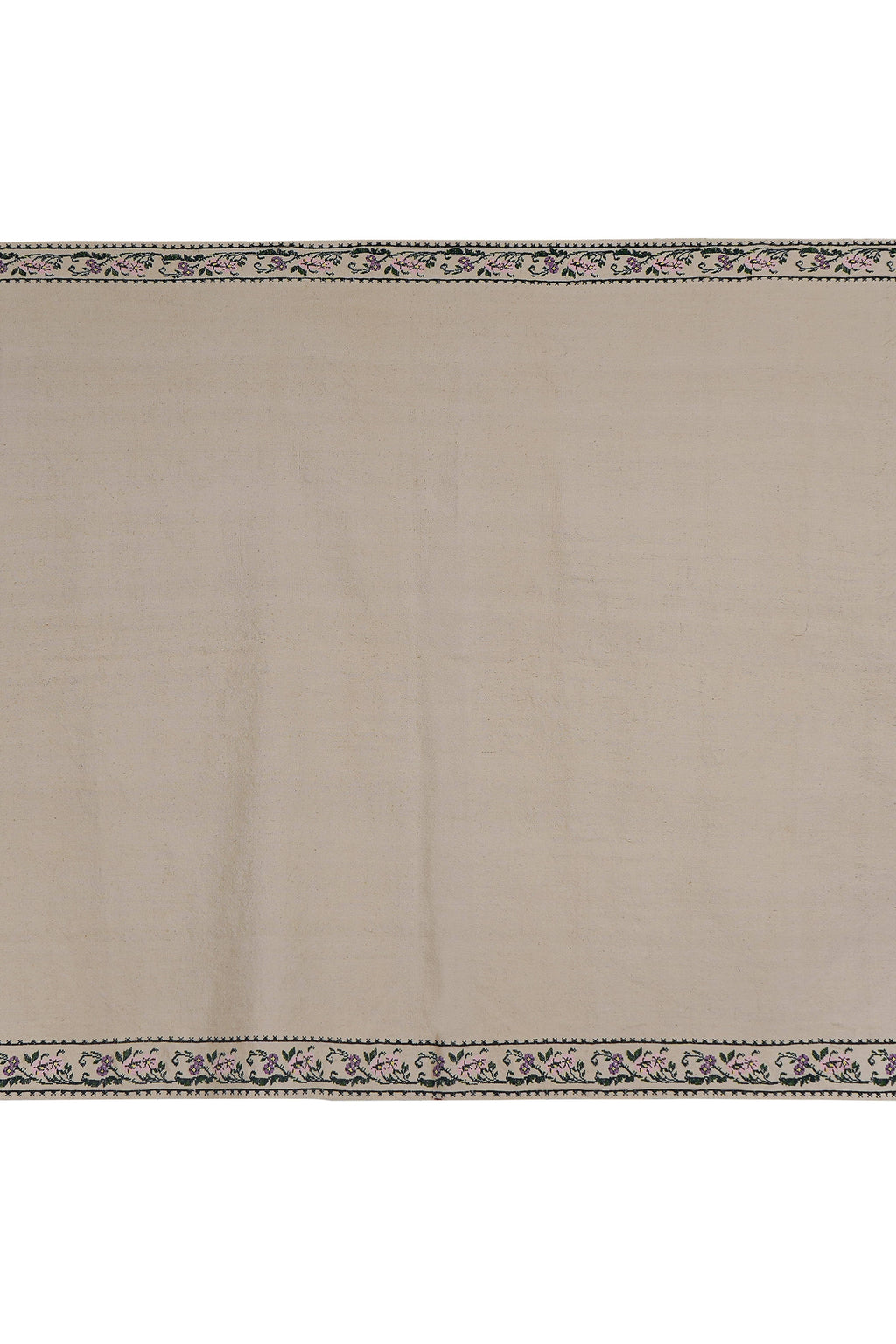 Vintage Aubusson Çiçek Desenli Kilim 160 x 250 cm