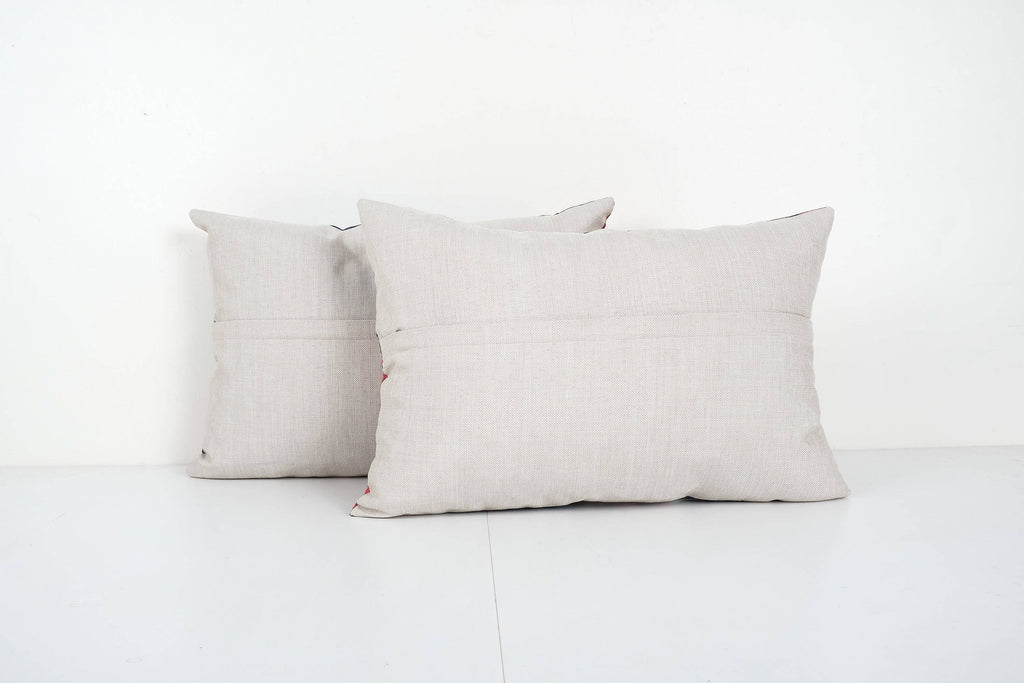 Özbek Baskılı Kırlent Kılıfı 2'li Set 35 x 60 cm