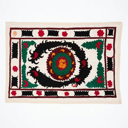 El İşlemesi Suzani Duvar Örtüsü 120 x 180 cm
