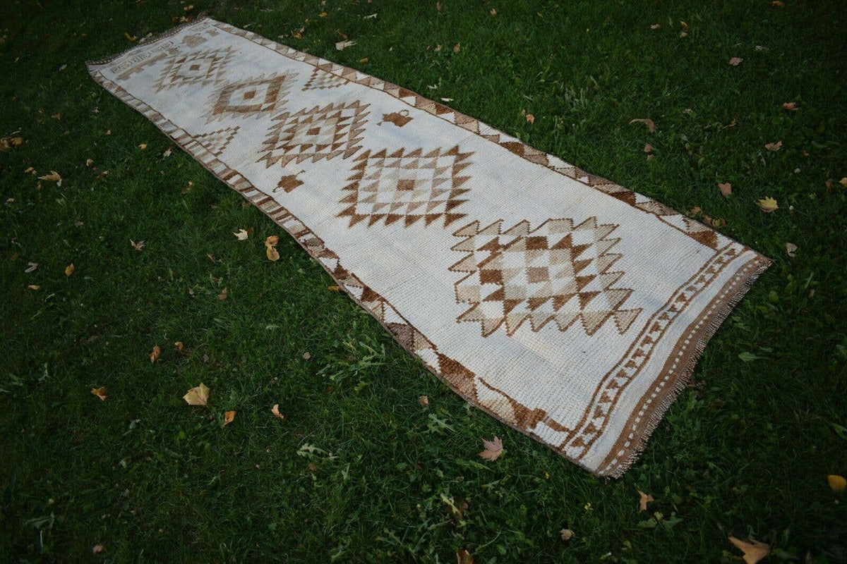 Vintage Herki Halı Yolluk 90 x 404 cm