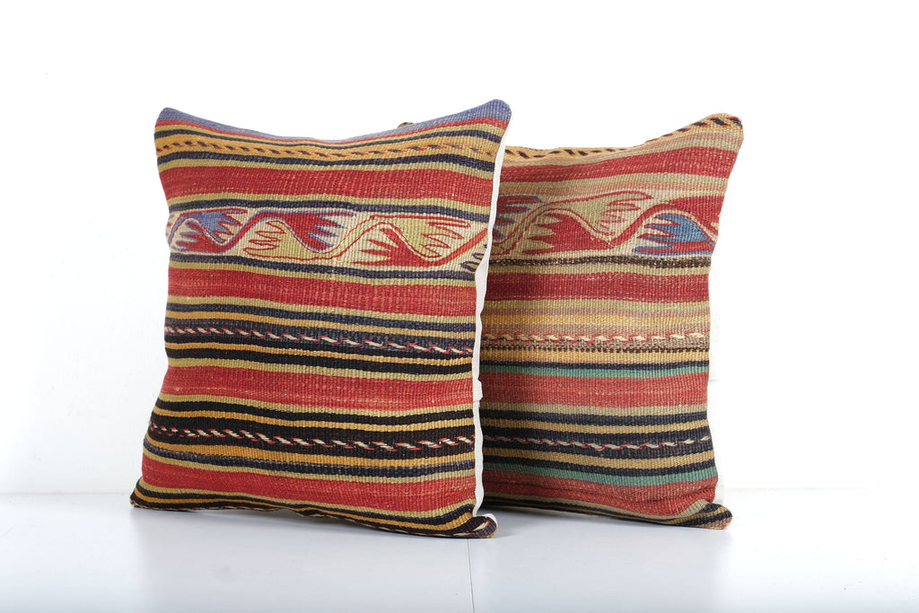 Kilim Kırlent Kılıfı 2'li Set 45 x 45 cm