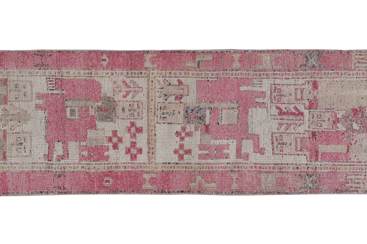 Vintage Kürt Halı Yolluk 99 x 330 cm