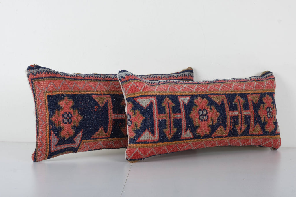 Halı Kırlent Kılıfı 2'li Set 28 x 60 cm