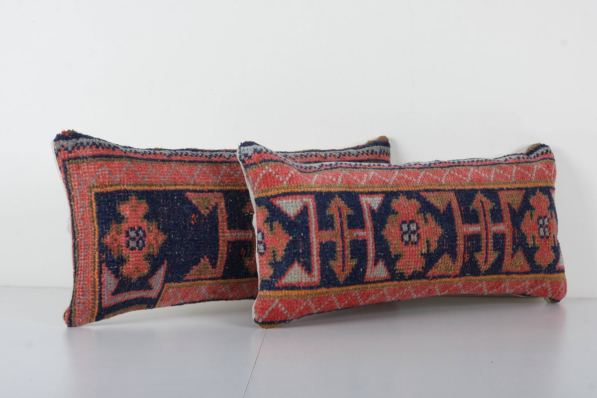 Halı Kırlent Kılıfı 2'li Set 28 x 60 cm