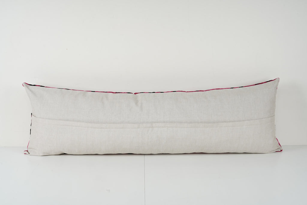 İpek Ikat Kadife Kırlent Kılıfı 2'li Set 40 x 120 cm