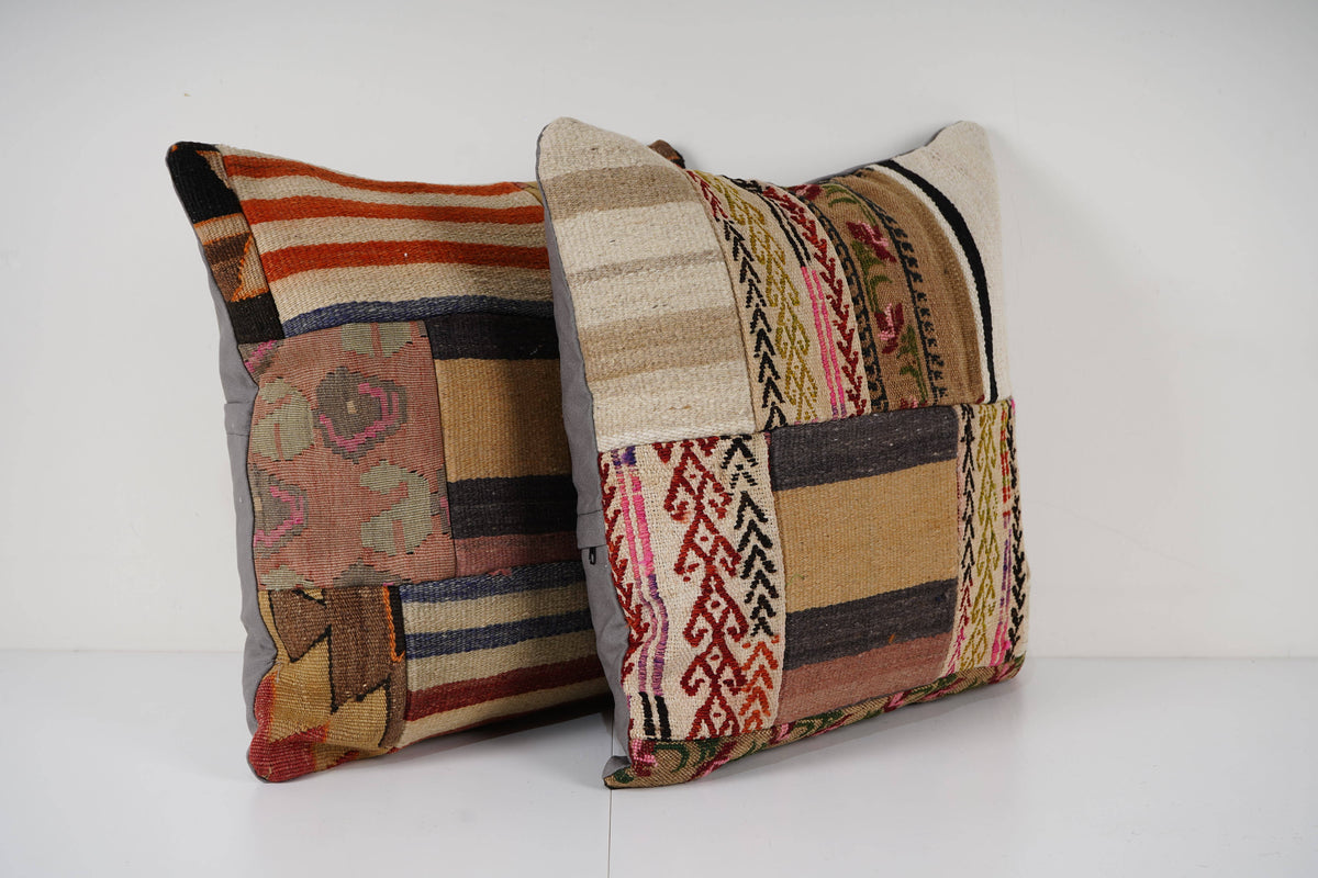 Halı Kırlent Kılıfı 2'li Set 50 x 50 cm