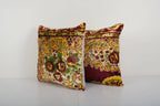 İpek Ikat Kadife Kırlent Kılıfı 2'li Set 50 x 50 cm