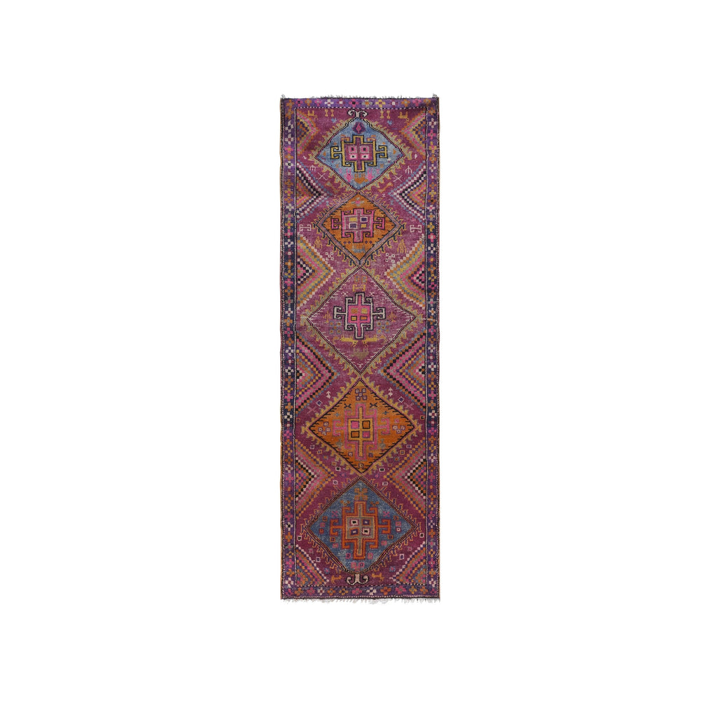 Vintage Herki Halı Yolluk 127 x 370 cm