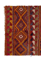 Vintage Türk Damalı Tulu Halı 116 x 162 cm