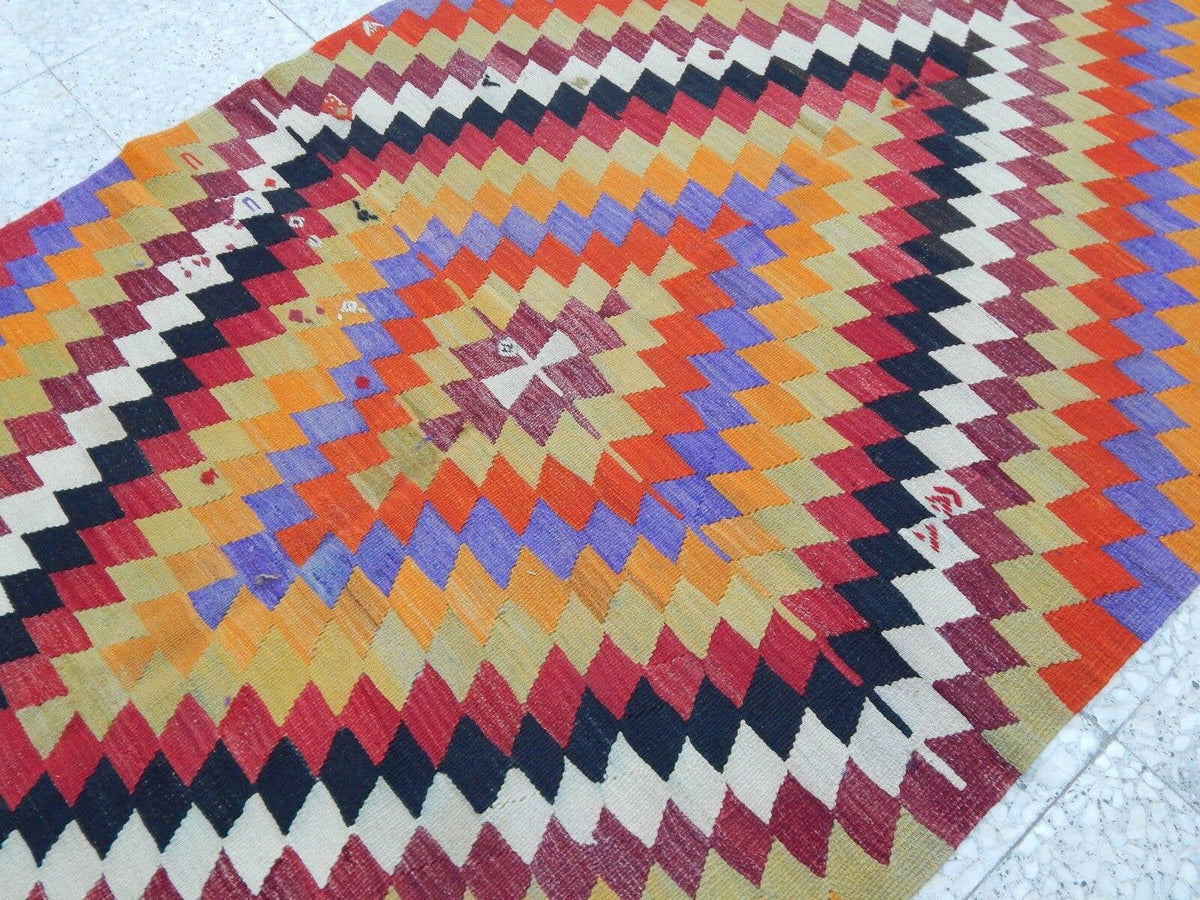 Vintage Türk Halı 126 x 327 cm