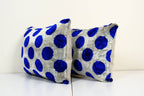 İpek Ikat Kadife Kırlent Kılıfı 2'li Set 40 x 55 cm