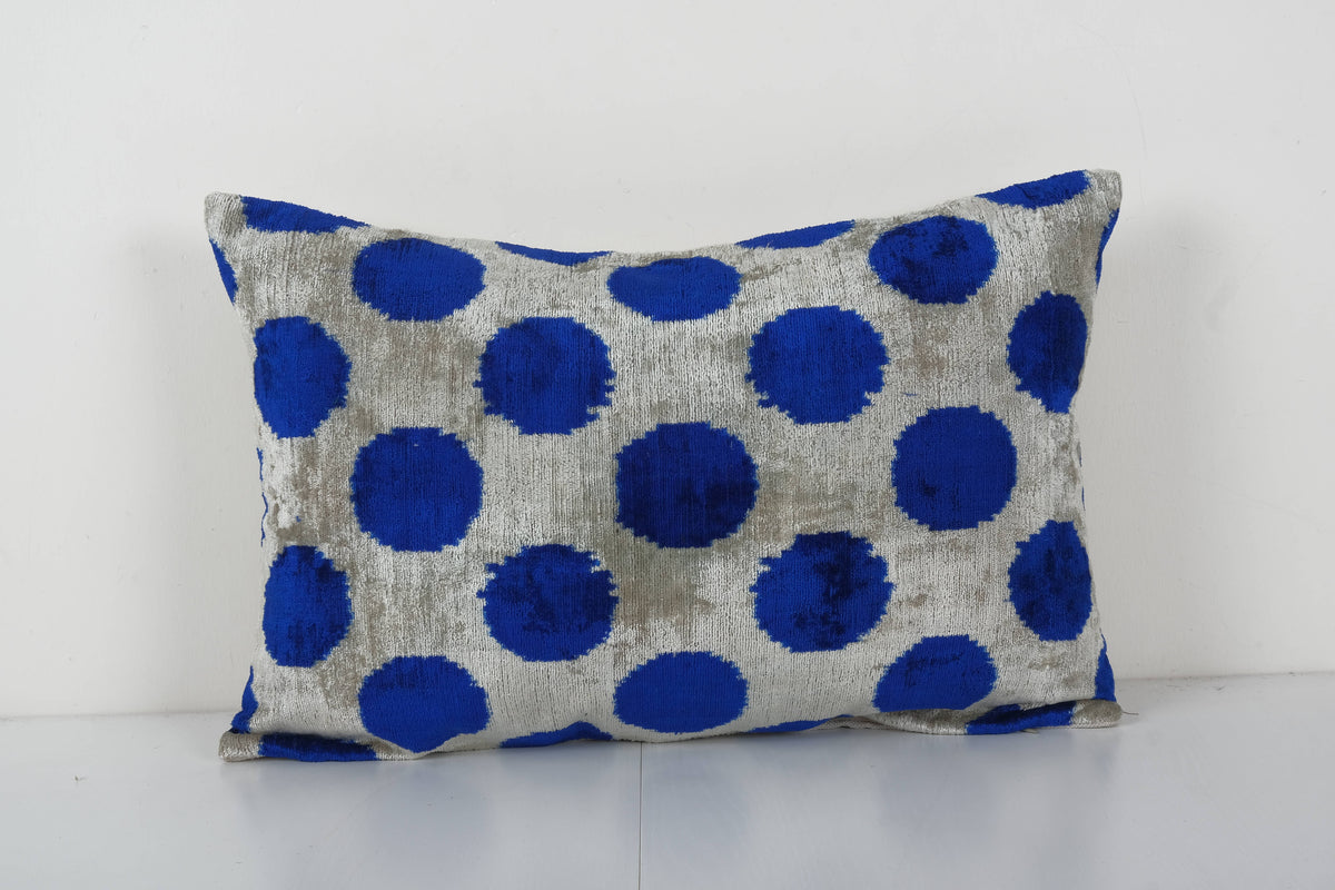 İpek Ikat Kadife Kırlent Kılıfı 40 x 60 cm