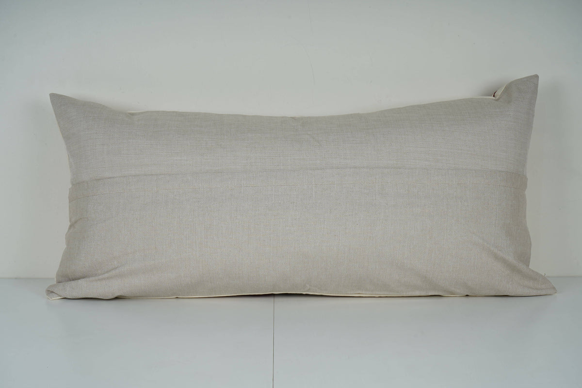 Kuş Desenli Suzani Kırlent Kılıfı 40 x 85 cm