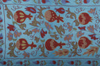 El İşlemesi Suzani Duvar Örtüsü 53 x 190 cm
