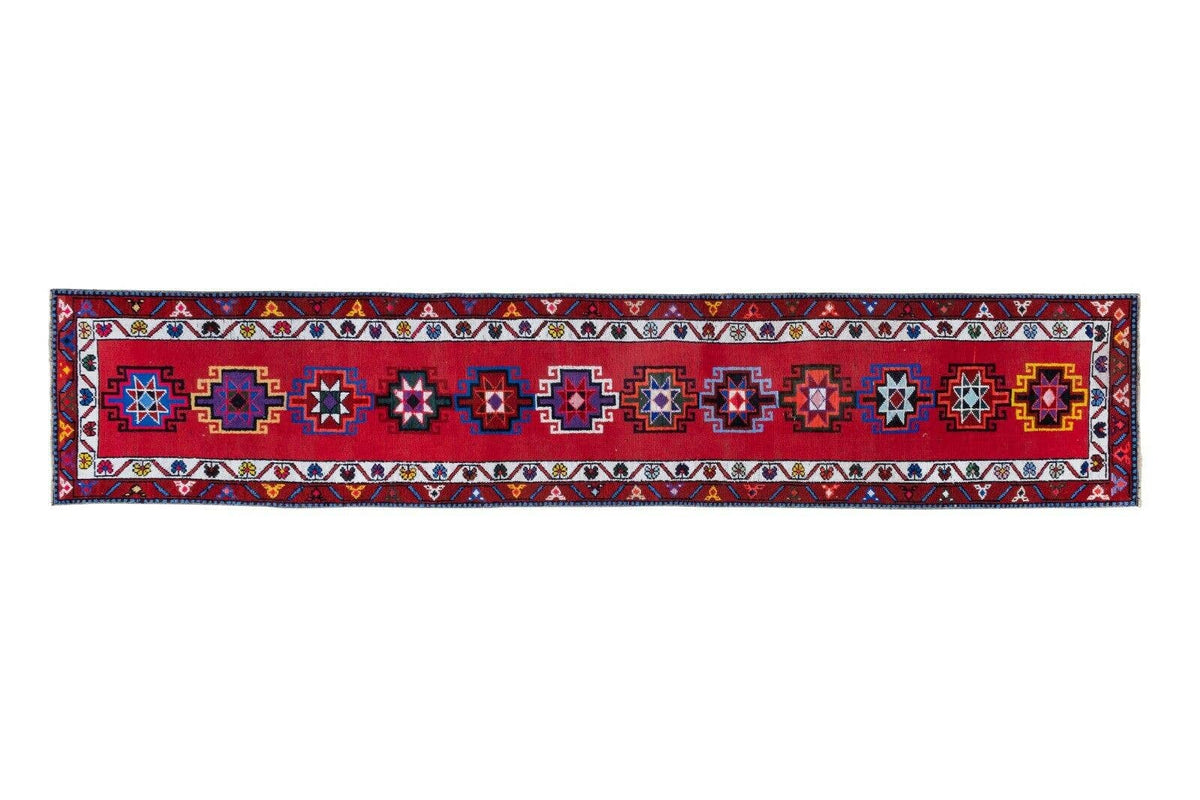 Vintage Herki Halı Yolluk 77 x 375 cm
