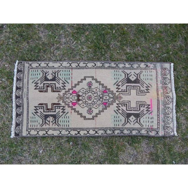 Vintage Türk Halı 49 x 102 cm
