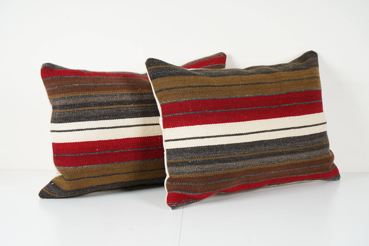 Kilim Kırlent Kılıfı 2'li Set 40 x 60 cm