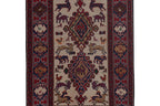 Vintage Sumak Kilim 108 x 143 cm