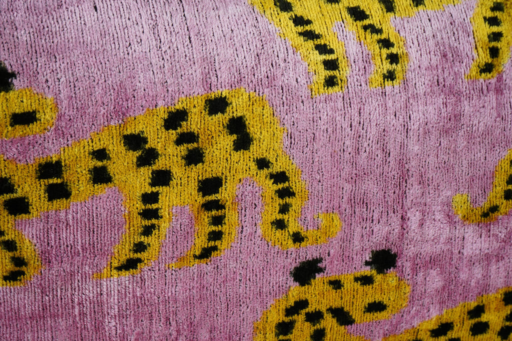 İpek Ikat Kadife Kırlent Kılıfı 40 x 120 cm
