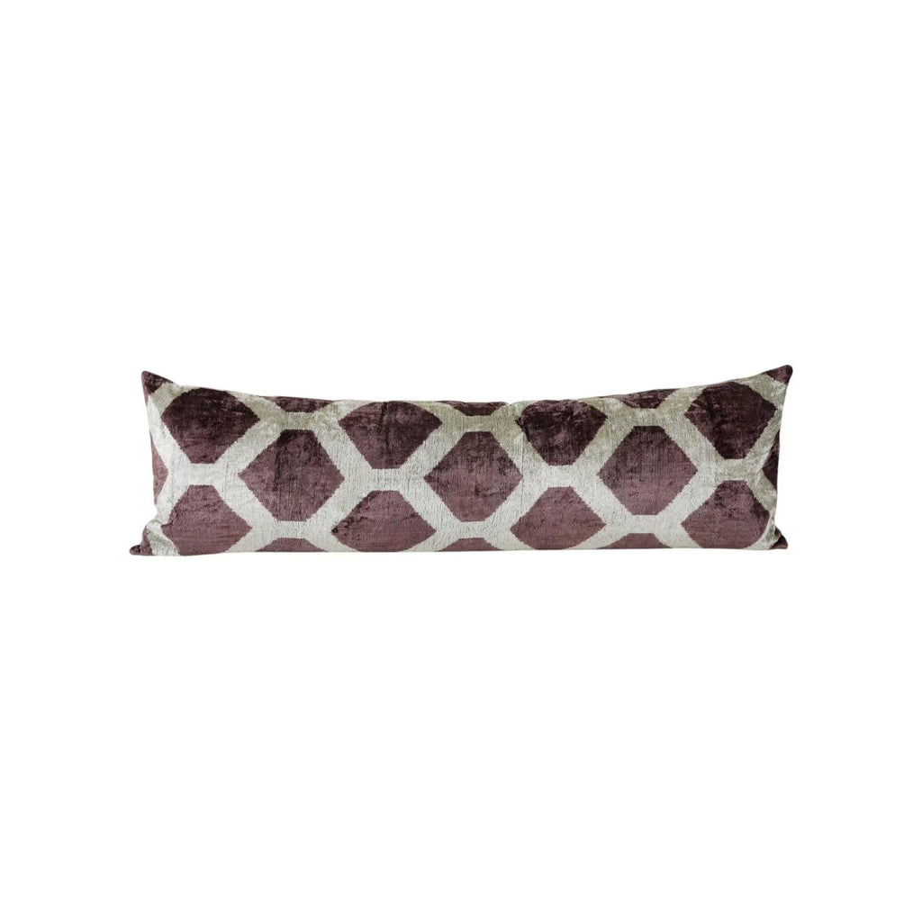 İpek Ikat Kadife Kırlent Kılıfı 40 x 125 cm