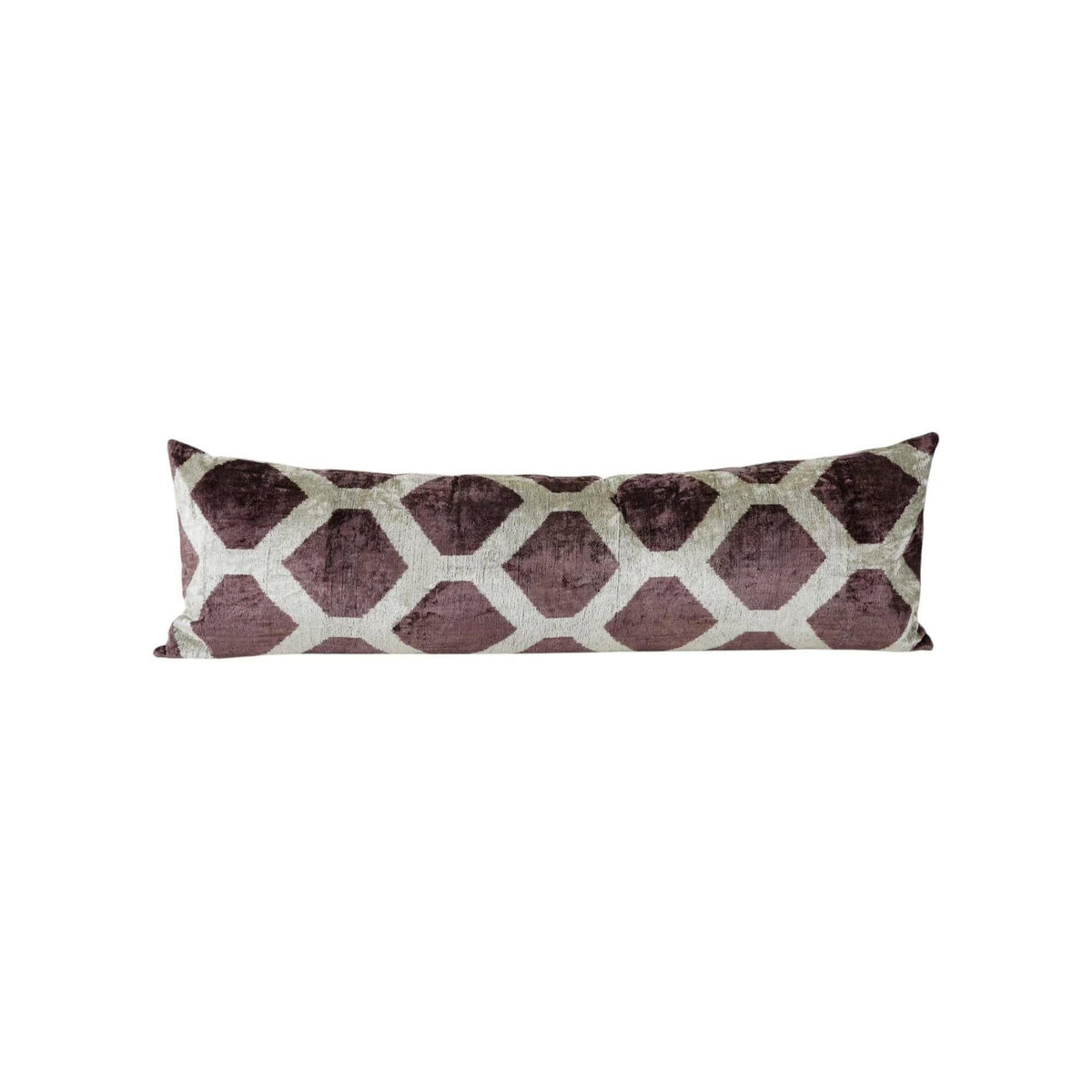 İpek Ikat Kadife Kırlent Kılıfı 40 x 125 cm