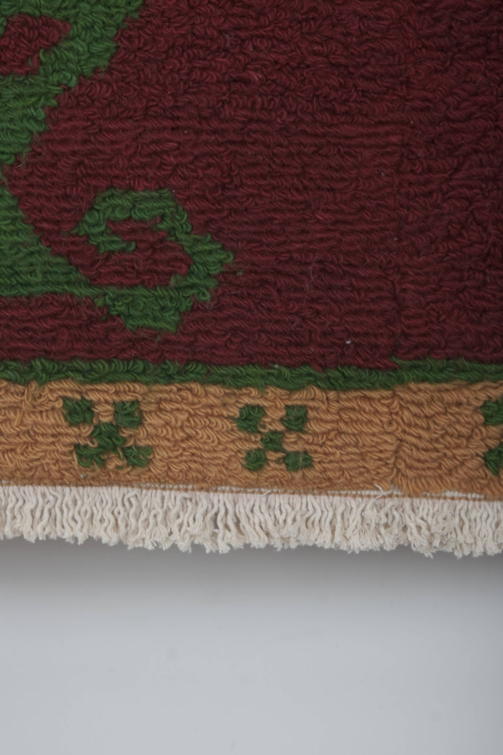 Vintage Türk Damalı Tulu Halı 121 x 156 cm