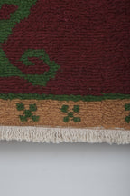 Vintage Türk Damalı Tulu Halı 121 x 156 cm