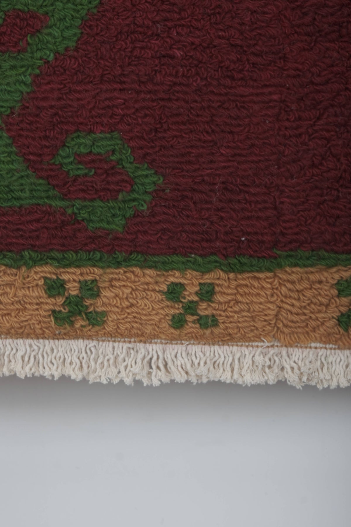 Vintage Türk Damalı Tulu Halı 121 x 156 cm