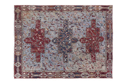Vintage El İşlemesi Yastık Halı 108 x 145 cm
