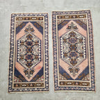 Vintage Türk Yastık Halı 2'li Set 58 x 108 cm
