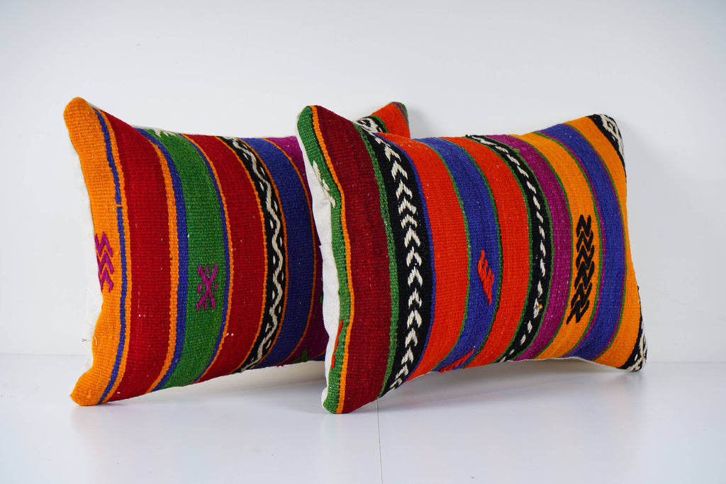 Kilim Kırlent Kılıfı 2'li Set 40 x 60 cm