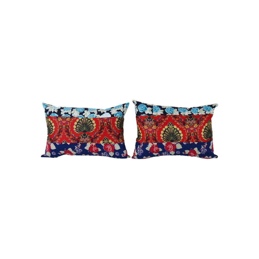 Özbek Baskılı Kırlent Kılıfı 2'li Set 40 x 55 cm