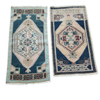 Vintage Türk Yastık Halı 2'li Set 53 x 95 cm