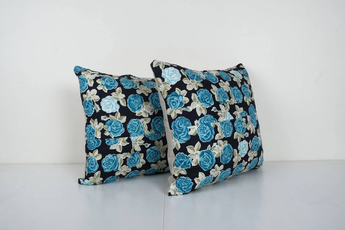Özbek Baskılı Kırlent Kılıfı 2'li Set 45 x 49 cm