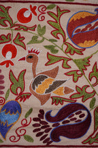 Kuş Desenli Suzani Duvar Örtüsü 52 x 191 cm